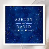 Waterverf Galaxy Cosmic Stars Starry Wedding Servet