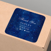 Waterverf Galaxy Cosmic Stars Weddenschap Vierkante Sticker