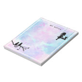 Waterverf Galaxy Kat Meisje Terug Naar School Notitieblok (Linkerzijde)