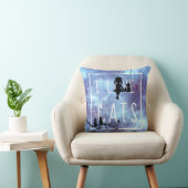 Waterverf Galaxy Meisje Kat Liefhebber Kussen (Stoel)
