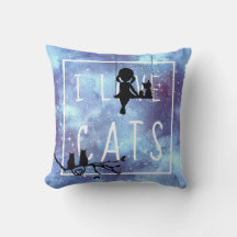 Waterverf Galaxy Meisje Kat Liefhebber