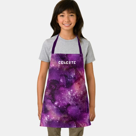 Waterverf Galaxy Nebula Naam Paarse Schort (Insitu)