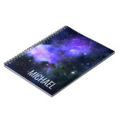 Waterverf Galaxy Persoonlijke naamruimte Notitieboek (Linkerzijde)