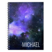 Waterverf Galaxy Persoonlijke naamruimte Notitieboek (Voorkant)