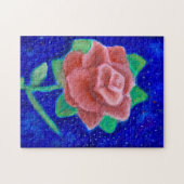 Waterverf Galaxy Roos Puzzle Legpuzzel (Horizontaal)