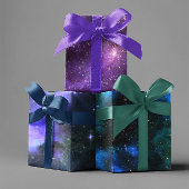 Waterverf Galaxy Stars Space Nebula Inpakpapier Vel