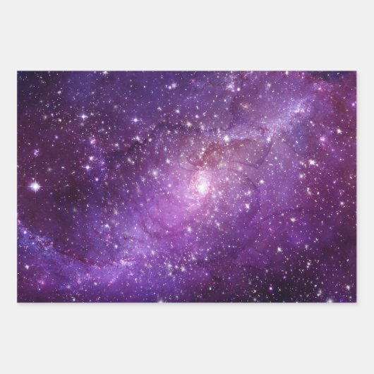 Waterverf Galaxy Stars Space Nebula Inpakpapier Vel (Voorkant 2)
