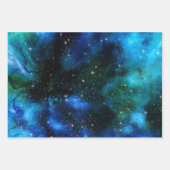 Waterverf Galaxy Stars Space Nebula Inpakpapier Vel (Voorkant 3)