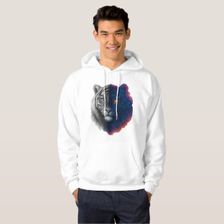 Waterverf Galaxy Tiger illustratie Hoodie