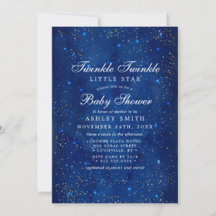 Waterverf Galaxy Twinkle Twinkle Star Baby shower Kaart