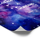 Waterverf Galaxy Welkom Weddenschap Poster (Hoek)