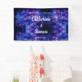 Waterverf Galaxy Welkom Weddenschap Spandoek (Insitu)