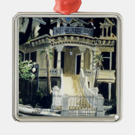 Waterverf Galveston, 1890 J. C. Trube House Metalen Ornament