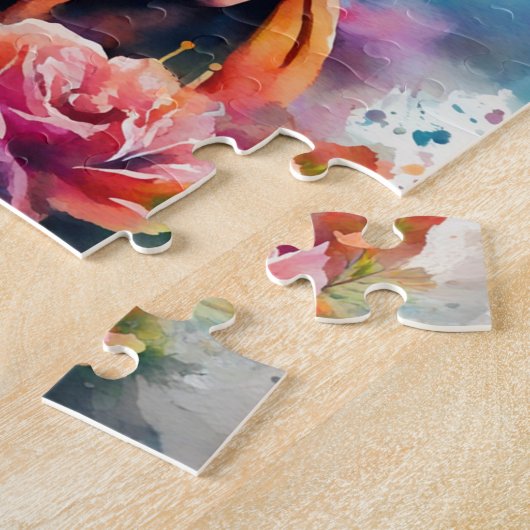 Waterverf Gandhi Legpuzzel (Zijkant)