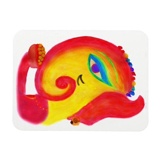 Waterverf Ganesha Magneet (Horizontaal)