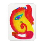 Waterverf Ganesha Magneet (Verticaal)
