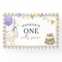 Waterverf Gans 1e verjaardag Welkom