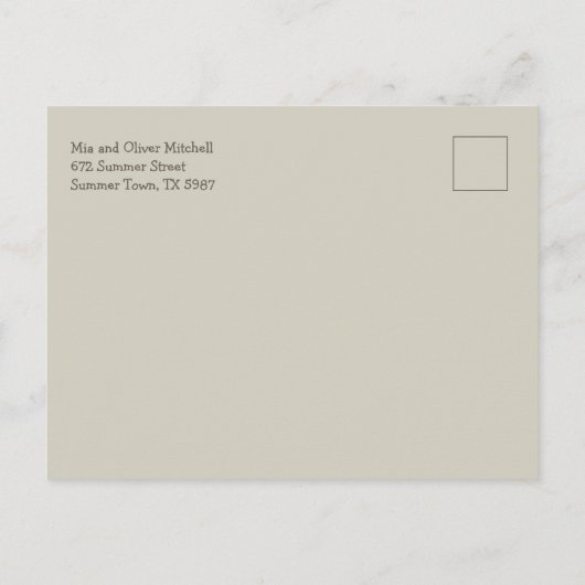 Waterverf Gans Baby shower Uitnodiging Briefkaart (Achterkant)