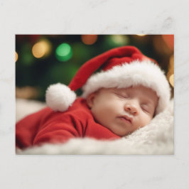 Waterverf Gans Foto Baby Aankondiging - Kaart