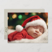 Waterverf Gans Foto Baby Aankondiging - Kaart (Voorkant / Achterkant)