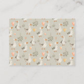 Waterverf Gans Woorden van Advies - Behuizing Kaar Informatiekaartje (Achterkant)