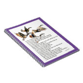 waterverf ganzen met het gedicht van mary oliver notitieboek (Rechterzijde)