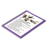 waterverf ganzen met het gedicht van mary oliver notitieboek (Linkerzijde)