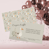 Waterverf Ganzenluier Raffle - Behuizing Kaart