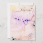 Waterverf Garden Bloom Bridal Shower Kaart (Achterkant)