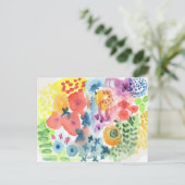 Waterverf Garden Briefkaart (Staand voorkant)