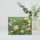 Waterverf Garden Briefkaart (Staand voorkant)