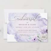 Waterverf Garden Floral Lila papaver Kaart (Voorkant)