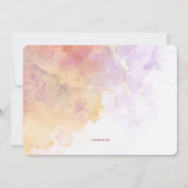 Waterverf Garden Flowers Baby shower Kaart (Achterkant)