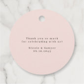 Waterverf  Garden Flowers Dank u Bedankjes Labels (Achterkant)