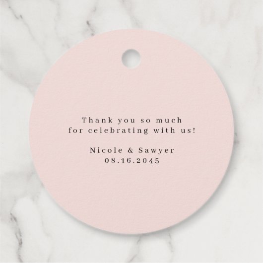 Waterverf  Garden Flowers Dank u Bedankjes Labels (Achterkant)