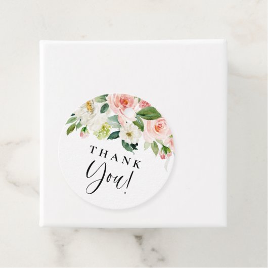 Waterverf  Garden Flowers Dank u Bedankjes Labels (In situ)