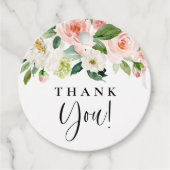 Waterverf  Garden Flowers Dank u Bedankjes Labels (Voorkant)