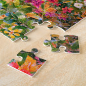 Waterverf Garden Flowers Legpuzzel (Zijkant)