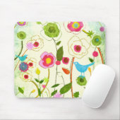 Waterverf Garden Flowers Muismat (Met muis)