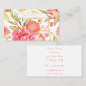 Waterverf Garden Flowers Visitekaartje (Voorkant / Achterkant)