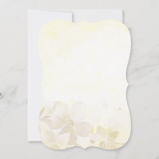 Waterverf Garden Flowers Weddenschap repetitie Kaart (Achterkant)