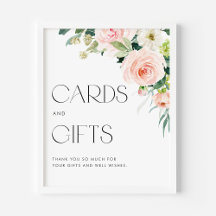 Waterverf Garden Flowers Wedding Cards en Gifts