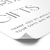 Waterverf Garden Flowers Wedding Cards en Gifts Poster (Hoek)