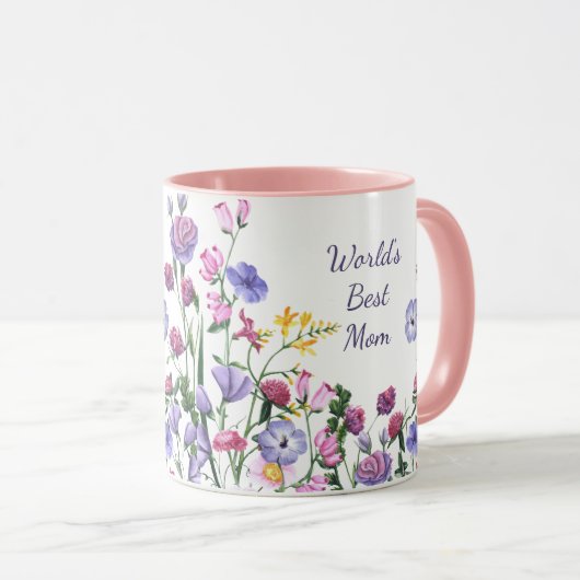 Waterverf Garden Flowers World's Best Mam Mok (Voorkant rechts)