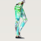 Waterverf Garden Impressionist Yoga Pants Runing Leggings (Rechts)