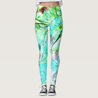Waterverf Garden Impressionist Yoga Pants Runing Leggings
