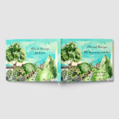 Waterverf Garden Scene gepersonaliseerd Gastenboek (Volledig)