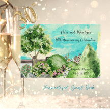 Waterverf Garden Scene gepersonaliseerd