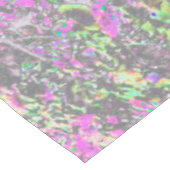 Waterverf Garden Sunrise met paarse bloemen Tafelkleed (Gekanteld)