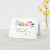 Waterverf Garden Tea Party Kaart (Gele Bloem)